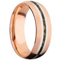 14K Rose Gold + Satin Finish