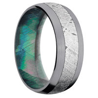 Tantalum + Satin Finish + Black Mother of Pearl