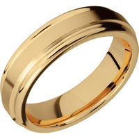 18K Yellow Gold + Bead , Polish Finish