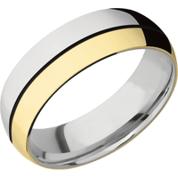 14K White Gold + Polish Finish