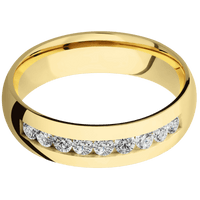 14K Yellow Gold + Polish Finish