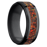 Zirconium + Polish , Satin Finish + Dark Grey