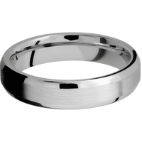 14K White Gold + Satin , Polish Finish