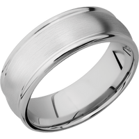 10K White Gold + Satin , Polish Finish