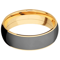 14K Yellow Gold + Polish Finish