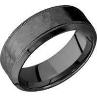 Zirconium + Hammer , Polish Finish