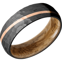 Zirconium + Hammer Finish + Whiskey Barrel