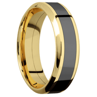 14K Yellow Gold + Polish , Polish Finish