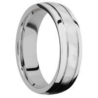 14K White Gold + Rockpolish , Polish Finish