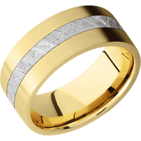 10K Yellow Gold + Satin Finish
