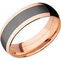 14K Rose Gold + Polish Finish
