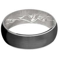 14K White Gold + Satin Finish