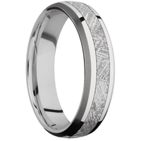 14K White Gold + Polish , Sand Finish
