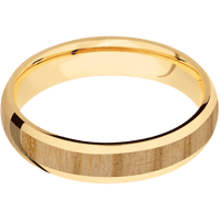 14K Yellow Gold + Polish Finish