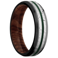 Zirconium + Polish , Satin Finish + Sequoia