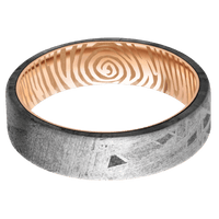 Meteorite + None Finish + 14K Rose Gold