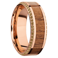 14K Rose Gold + Polish , Polish Finish
