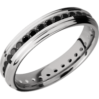 14K White Gold + Polish , Polish Finish