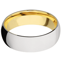 Cobalt Chrome + Polish Finish + 18K Yellow Gold