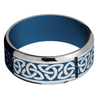 Titanium + Polish , Polish Finish + Ridgeway Blue