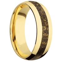 18K Yellow Gold + Polish Finish