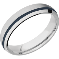 14K White Gold + Satin , Polish Finish