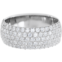 14K White Gold band with 88 Round Lab Grown Diamond having TCW-1.32