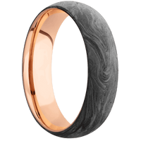 Forged Carbon Fiber + None Finish + 14K Rose Gold