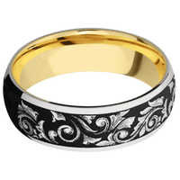 Cobalt Chrome + Polish Finish + 10K Yellow Gold