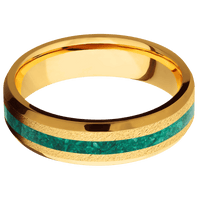 22K Yellow Gold + Anglestone , Polish Finish