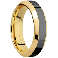14K Yellow Gold + Polish , Polish Finish