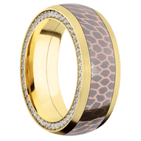 10K Yellow Gold + Satin Finish