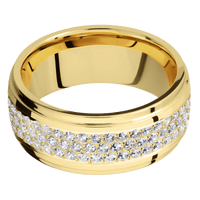 14K Yellow Gold + Polish , Polish Finish