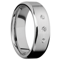 10K White Gold + Satin , Polish Finish