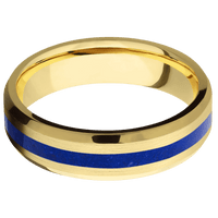 14K Yellow Gold + Satin , Polish Finish