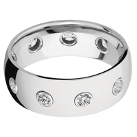 Palladium Silver + Polish Finish