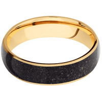 10K Yellow Gold + Satin Finish