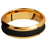 22K Yellow Gold + Sand , Polish Finish