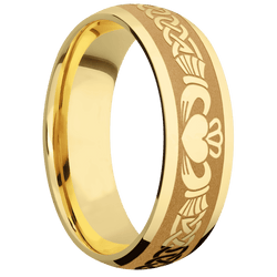 14K Yellow Gold + Polish Finish