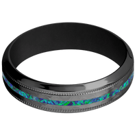 Zirconium + Hammer , Polish Finish + Black