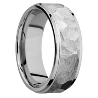 10K White Gold + Rock , Polish Finish