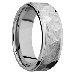 10K White Gold + Rock , Polish Finish