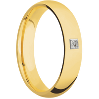 18K Yellow Gold + Polish Finish