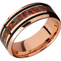 14K Rose Gold + Polish , Polish Finish