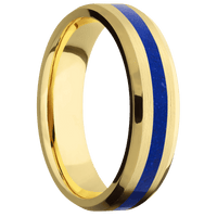 14K Yellow Gold + Satin , Polish Finish