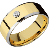14K Yellow Gold + Polish , Polish Finish