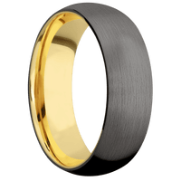 Tantalum Noir + Satin Finish + 14K Yellow Gold