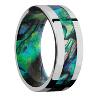 Cobalt Chrome + Polish Finish + Abalone