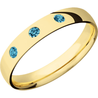 18K Yellow Gold + Polish Finish