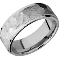 10K White Gold + Rock , Polish Finish